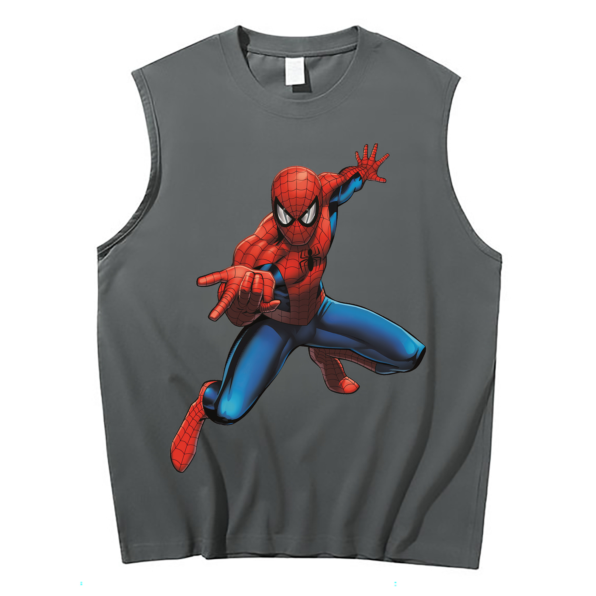 Spider Man スパイダーマン コットン100％タンクトップ（フロントプリント）